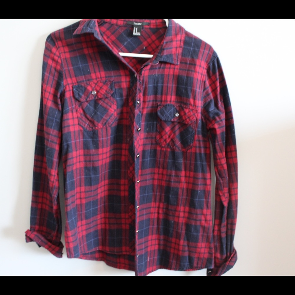 Red & Navy Flannel